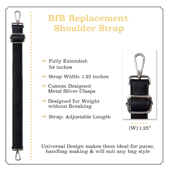 Bag Replacement Shoulder/Crossbody Strap -Messenger Bag, Purse, Travel Tote, etc - Picture 4 of 7